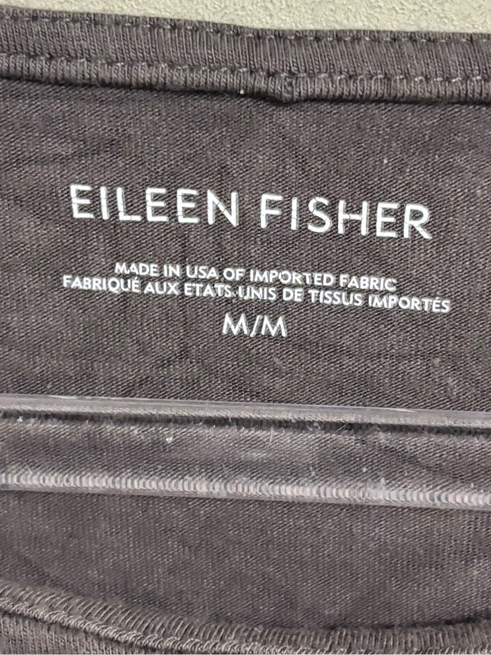 EILEEN FISHER SZ MD COTTON BLEND JERSEY DRESS - Picture 3 of 4